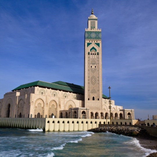 Picture of the Hassa II Mosque in Casablanca, Morocco